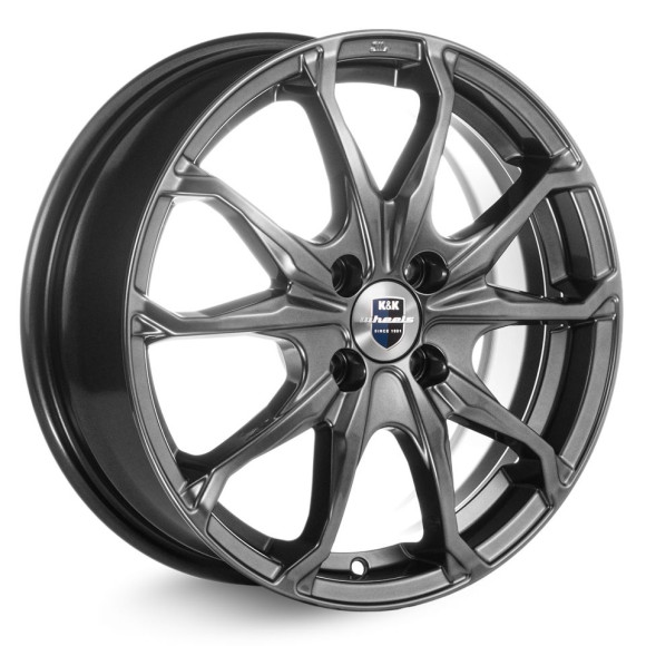 Диски КиК 6,0\R16 4*108 ET47.5 d63.35 Дарк платинум Диски КиК 6,0\R16 4*108 ET47.5 d63.35 Дарк платинум