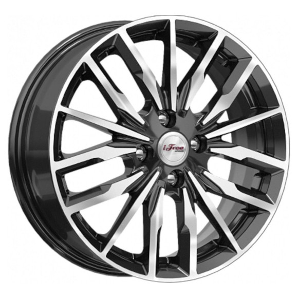 Диски iFree 6,0\R16 5*100 ET38 d57.1 Блэк Джек Диски iFree 6,0\R16 5*100 ET38 d57.1 Блэк Джек