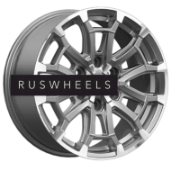 Диски СКАД 8x18/6x139,7 ET30 D106,1 Авилис (КЛ374) Алмаз графит