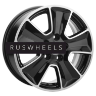 Диски Khomen Wheels 6,5x16/5x114,3 ET43 D67,1 KHW1601 (Huyndai/Kia) Black-FP