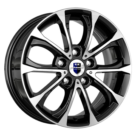 Диски КиК 6.5\R15 5*114.3 ET43 d66.1 Алмаз черный