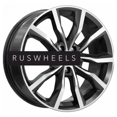 Диски КИК 7,5x18/5x108 ET47 D60,1 Портер (КС906) Алмаз черный