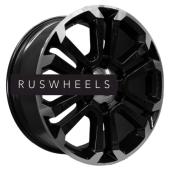 Диски Khomen Wheels 7,5x18/6x139,7 ET20 D106,1 KHW1817 (Lexus GX) Black-FP Диски Khomen Wheels 7,5x18/6x139,7 ET20 D106,1 KHW1817 (Lexus GX) Black-FP