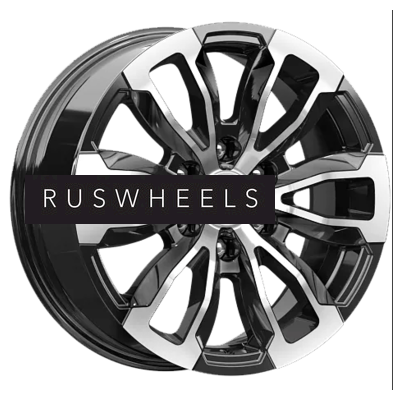 Диски КИК 7,5x18/6x139,7 ET30 D106,1 Меконг (КС959) Алмаз черный