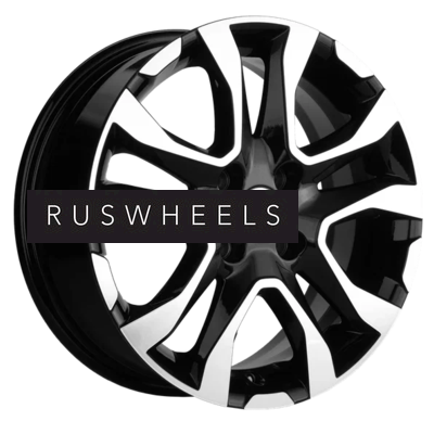 Диски Khomen Wheels 6x15/4x100 ET45 D56,6 KHW1503 (Nexia) Black-FP