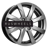 Диски КИК 6x15/4x100 ET40 D60,1 Джемини-оригинал (КС617) Дарк платинум