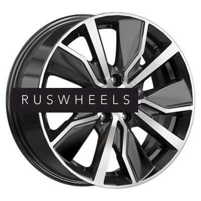 Диски КИК 6,5x16/5x105 ET38 D56,6 Гамбит (КС961) Алмаз черный