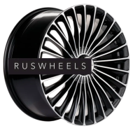 Диски Khomen Wheels 9,5x20/5x112 ET38 D66,6 KHW2008 (Mercedes Rear) Black-FP