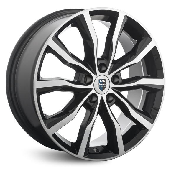 Диски КиК  Портер  7,5\R18 5*112 ET35  d66,6  алмаз чёрный  [76177]  <С>  Fb max 750 kg