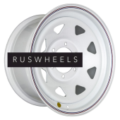 Диски Off-Road Wheels 8x16/6x139,7 ET10 D110 Тойота Ниссан (треуг. мелкий) Белый (с увелич.полкой под суппорт)