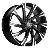 Диски Khomen Wheels 7.5\R19 5*108 ET33 d60.1 Black-FP