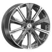 Диски СКАД Premium 7,0\R19 5*108 ET45 d60.1 Diamond gloss graphite