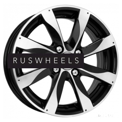 Диски КИК 6x15/4x100 ET39 D56,6 Джемини-оригинал (КС617) Алмаз черный