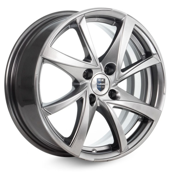 Диски КиК 6.5\R15 4*100 ET48 d54.1 Дарк платинум