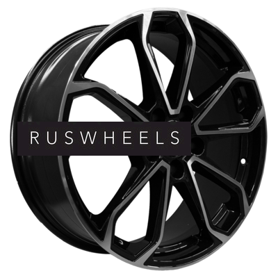 Диски Khomen Wheels 7x18/5x112 ET43 D57,1 KHW1816 (Kodiaq/Tiguan/Audi Q3) Black-FP