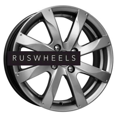 Диски КИК 6x15/4x100 ET45 D54,1 Джемини-оригинал (КС617) Дарк платинум