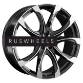 Диски Replay 9,5x22/5x120 ET45,5 D72,6 LR54(LI) BKF (конус, LR002)