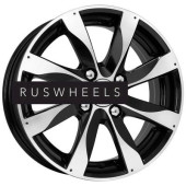 Диски КИК 6x15/4x108 ET50 D63,35 Джемини (КС617) Алмаз черный КС617